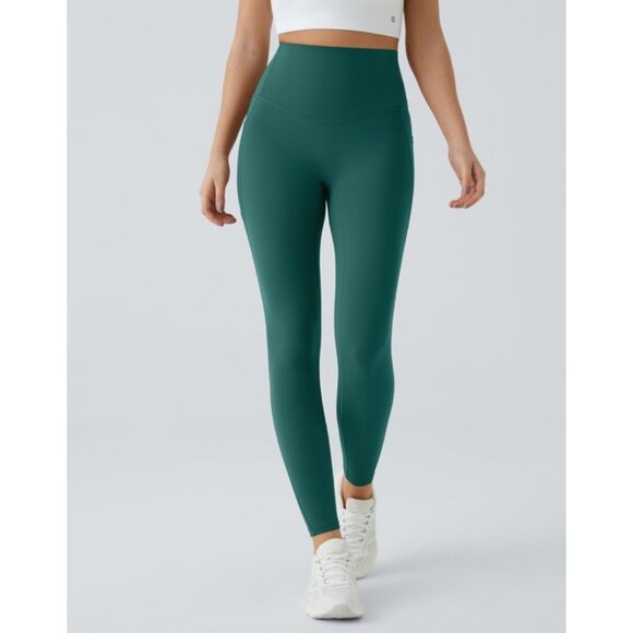 Halara So Cinched Tummy Control Shaping UltraSculpt Leggings Pockets Sz XS Full - Picture 10 of 10